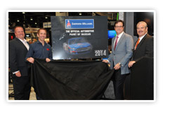 Photo (Left to Right): Bryan Nichols, SWAF Motorsports Marketing Manager; Greg Biffle 15x NASCAR Sprint Cup Series™ Race Winner; Adam Chafe, SWAF VP of Marketing; Bobby Ray Moody, SWAF Director of Motorsports