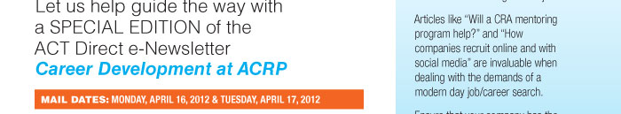 Career Development at ACRP