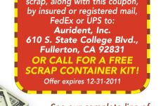 call for a free scrap container kit