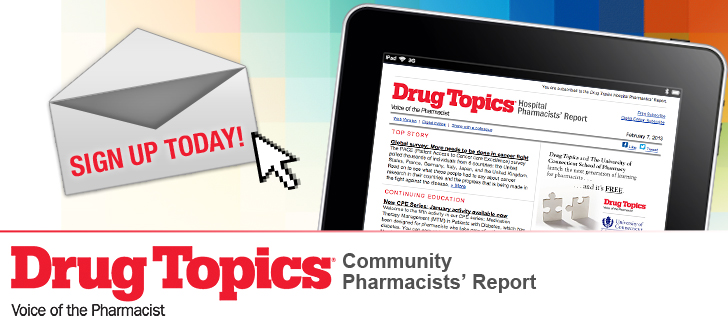 Drug Topics eNews sign up
