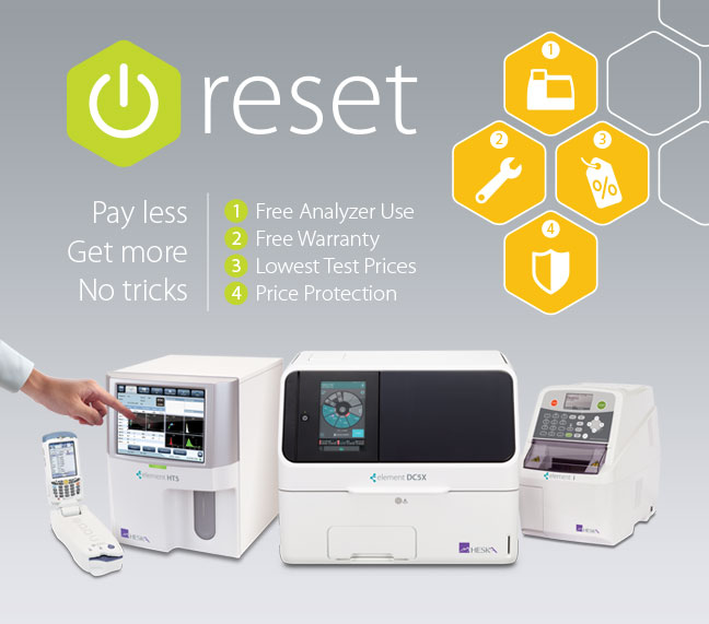 Reset: Pay less. Get more. No tricks. 1. Free Analyzer Use 2. Free Warranty 3. Lowest Test Prices 4. Price Protection