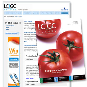 LCGC Europe news update and The Column Digital Edition