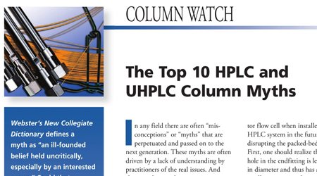 The Top 10 HPLC and UHPLC Column Myths