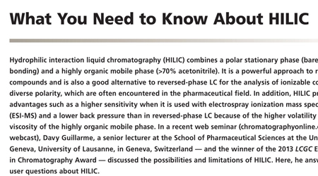 What You Need to Know About HILIC