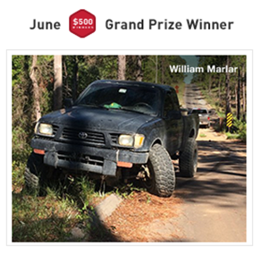 June $500 Grand Prize Winner