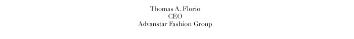 Thomas A. Florio CEO  Advanstar Fashion Group
