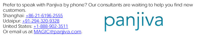 Prefer to speak with Panjivaby phone? Our consultants are waiting to help you find new customers.Shanghai: +86-21-6196-2555  Udaipur: +91-294-320-9328  United States: +1-888-902-3511  Or email us at MAGIC@panjiva.com.