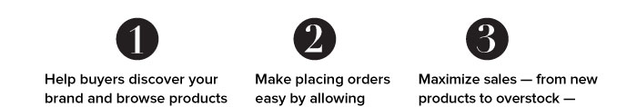 1.  Help buyers discover your brand and browse products with a visual directory segmented by brand, product category or show.