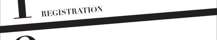1 Registration 