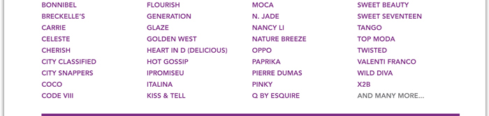 Brand List