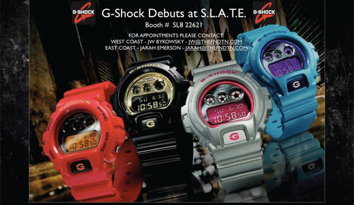 GShock Debuts at S.L.A.T.E.