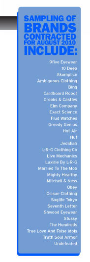 SAMPLING OF BRANDS
