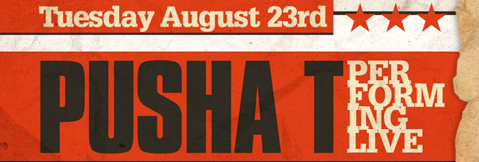 Pusha T performing live  