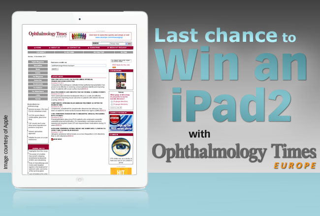 Win an iPad2 with Ophthalmology Times Europe