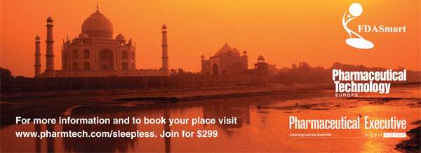 For more information and to book your place visit www.pharmtech.com/sleepless. Join for $299