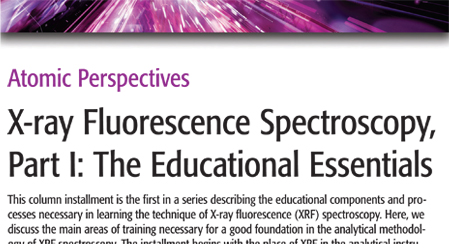 X-ray Flourenscence Spectroscopy: The Essentials