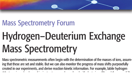 Hydrogen-Deuterium Exchange Mass Spectrometry